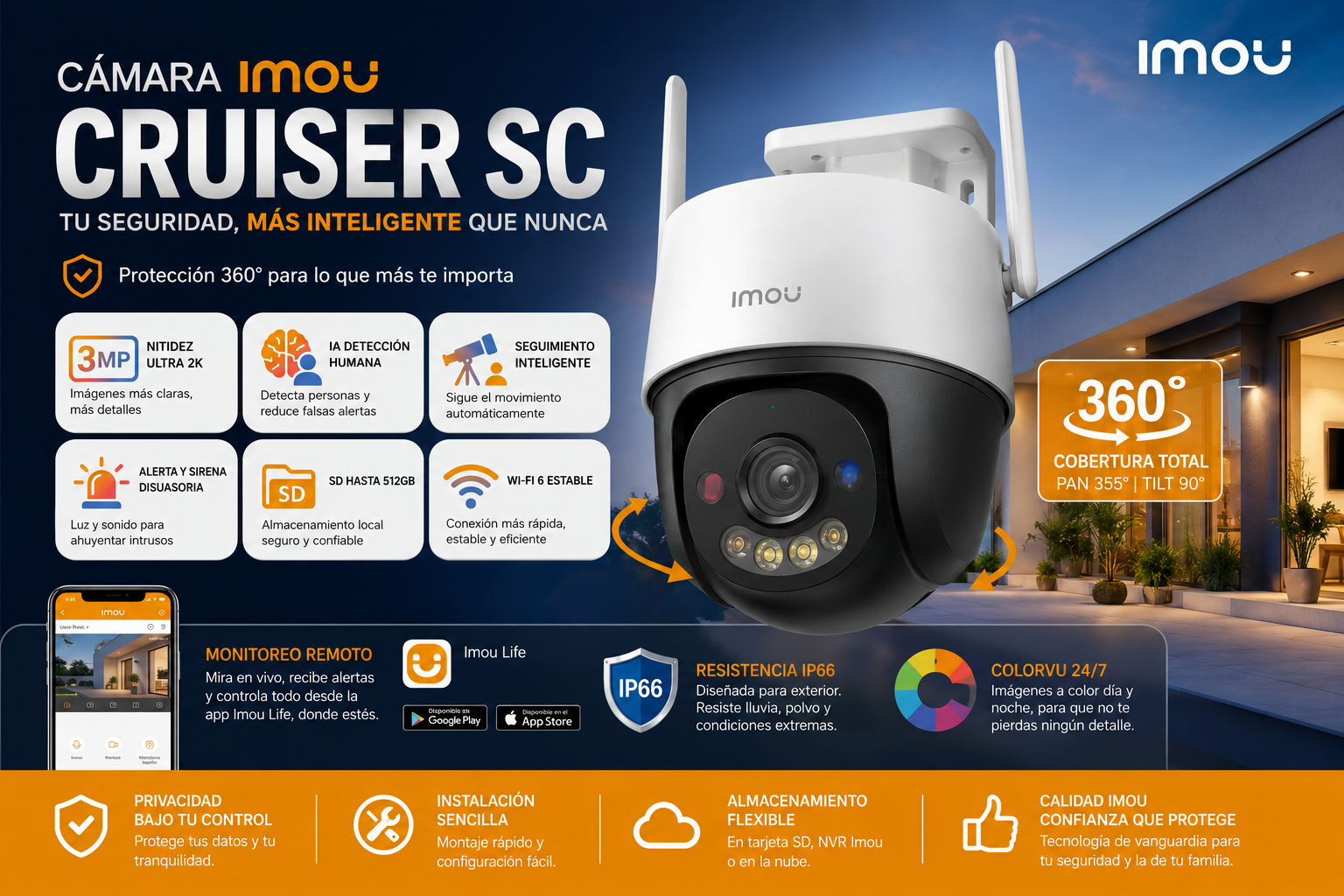 IMOU Cruiser SC — Tu Seguridad Inteligente